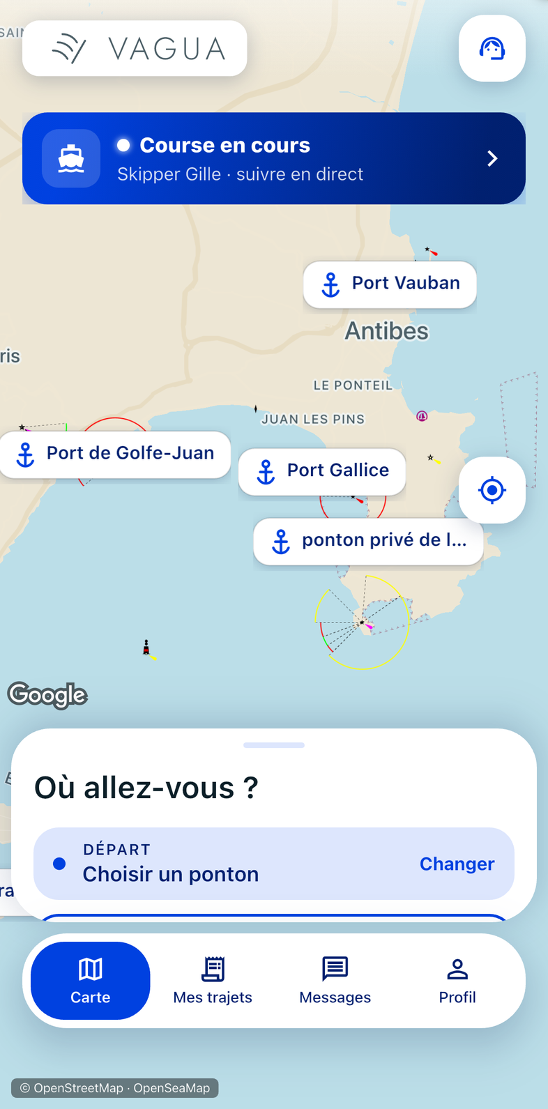 Tous les pontons de la côte